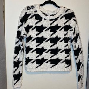 Cato Sweater large Houndstooth print